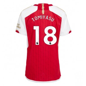 Arsenal Takehiro Tomiyasu #18 Replika Hjemmebanetrøje Dame 2023-24 Kortærmet